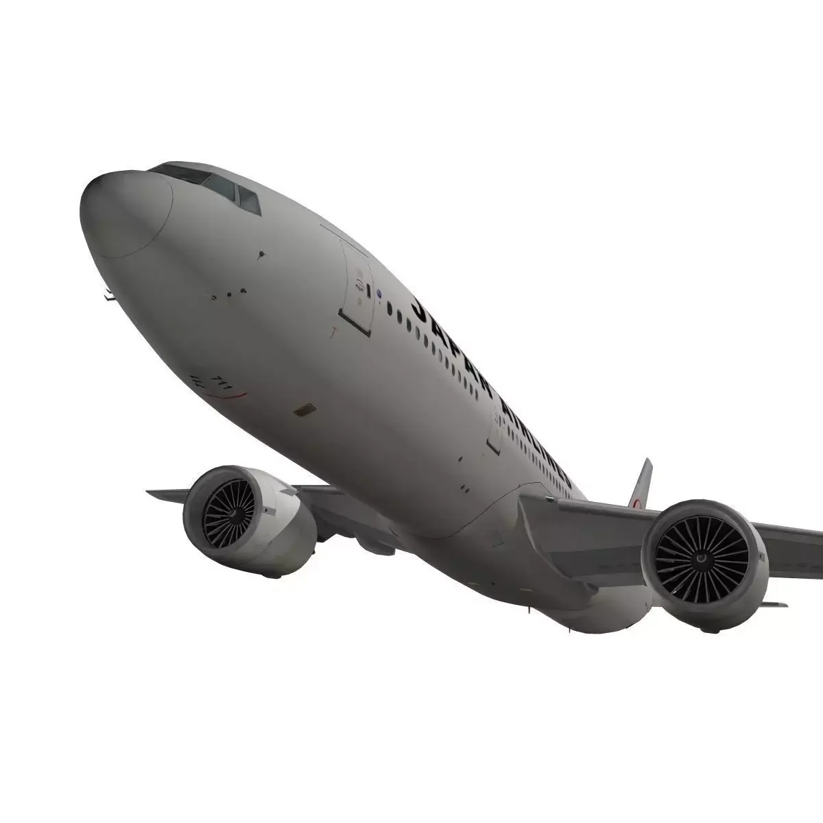 Boeing 777-200ER Japan Airlines JAL 3D model