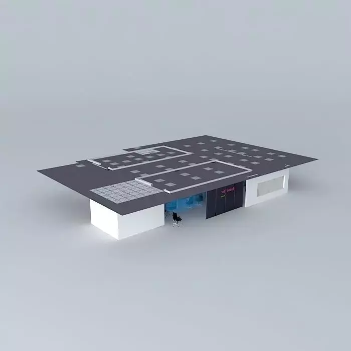 bank interior 3D model