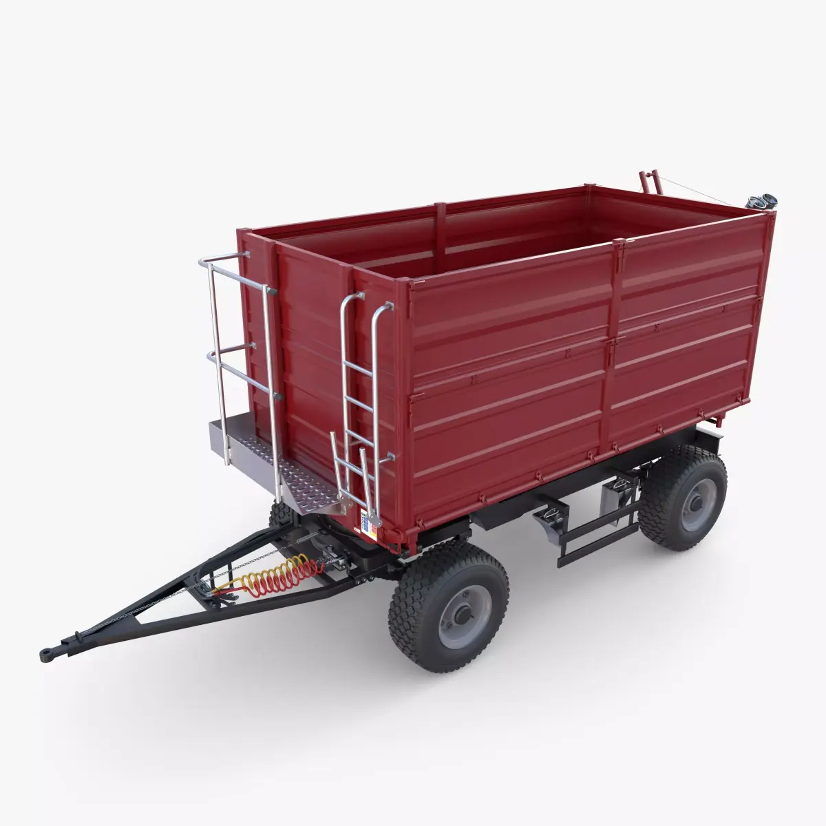 Agro trailer V3 Low-poly 3D model