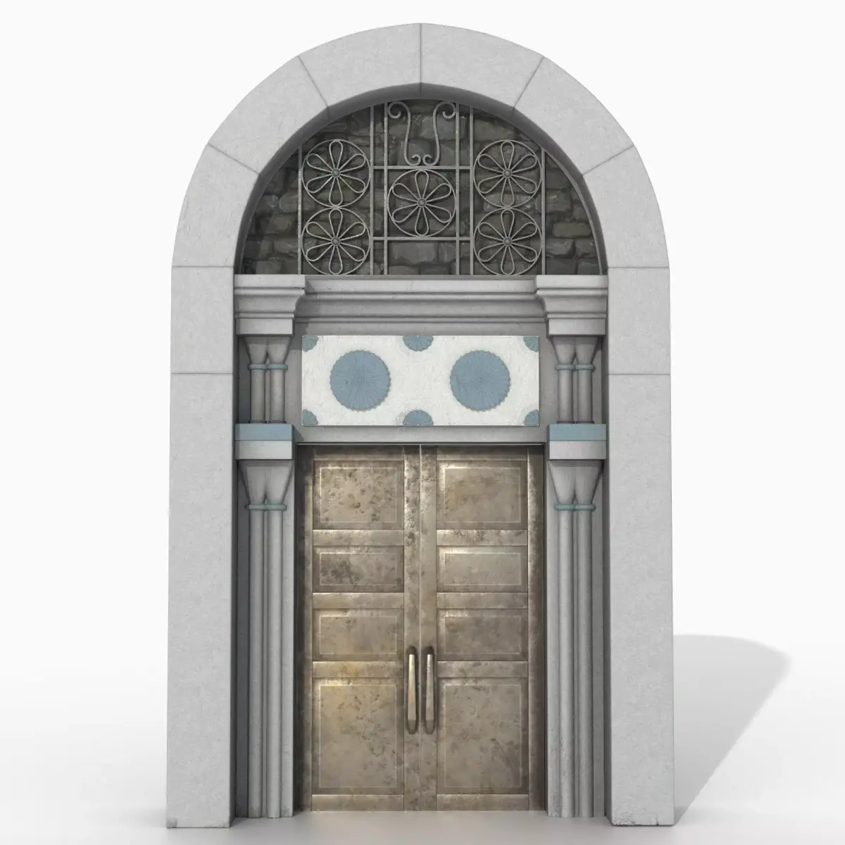 Ancient assirian door Free 3D model