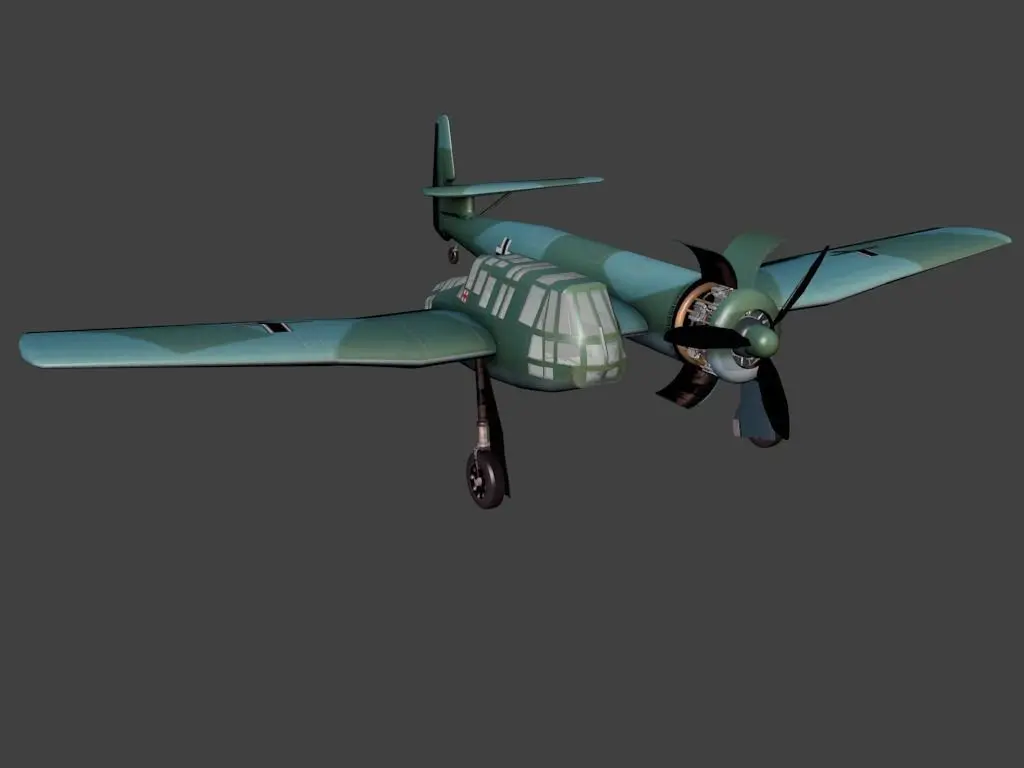 Blohm and Voss BV 141 Low-poly 3D model purchase