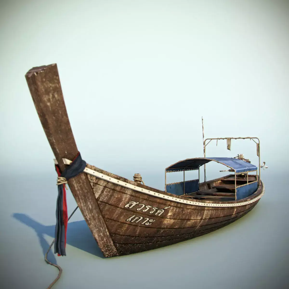 Thailand Long Tail Boat 3D model