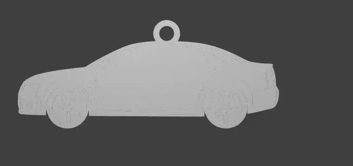 RS4 Car Keychain - 3D Model for Printing  3D print model