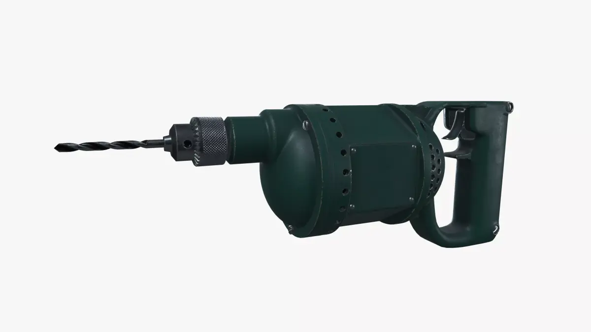 Old Drill machine 3D model