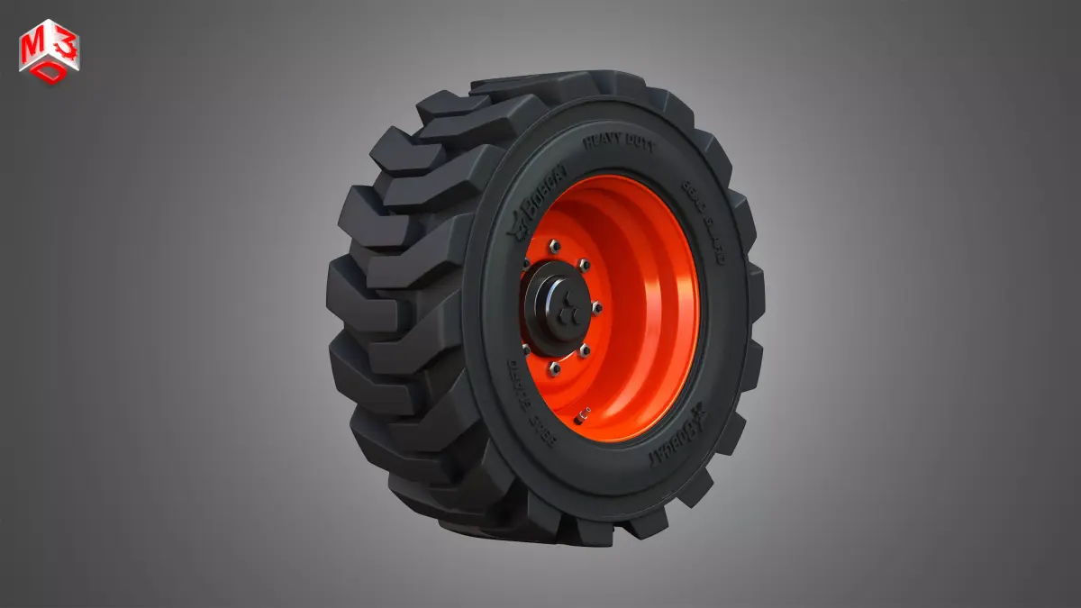 Wheel and Tire - S76 Bobcat Skid Steer  3D model