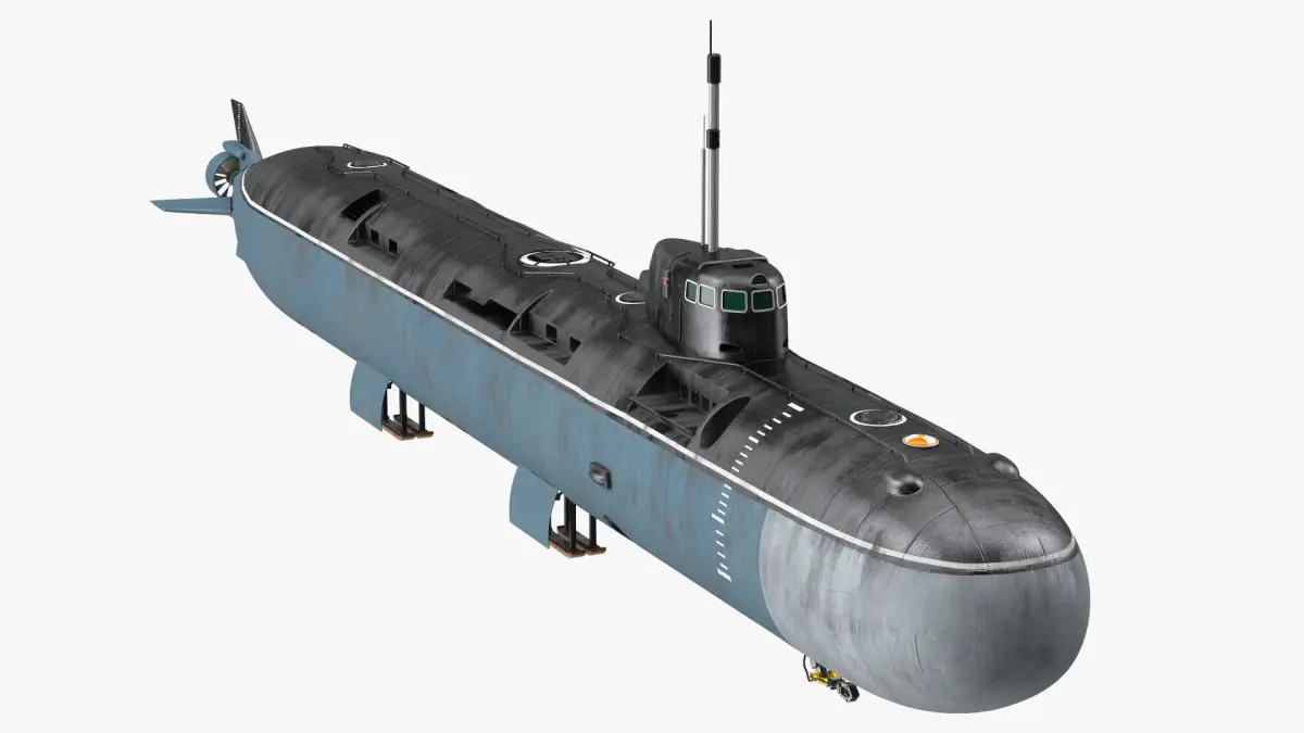 Deep-Sea Nuclear Submarine Losharik 3D model