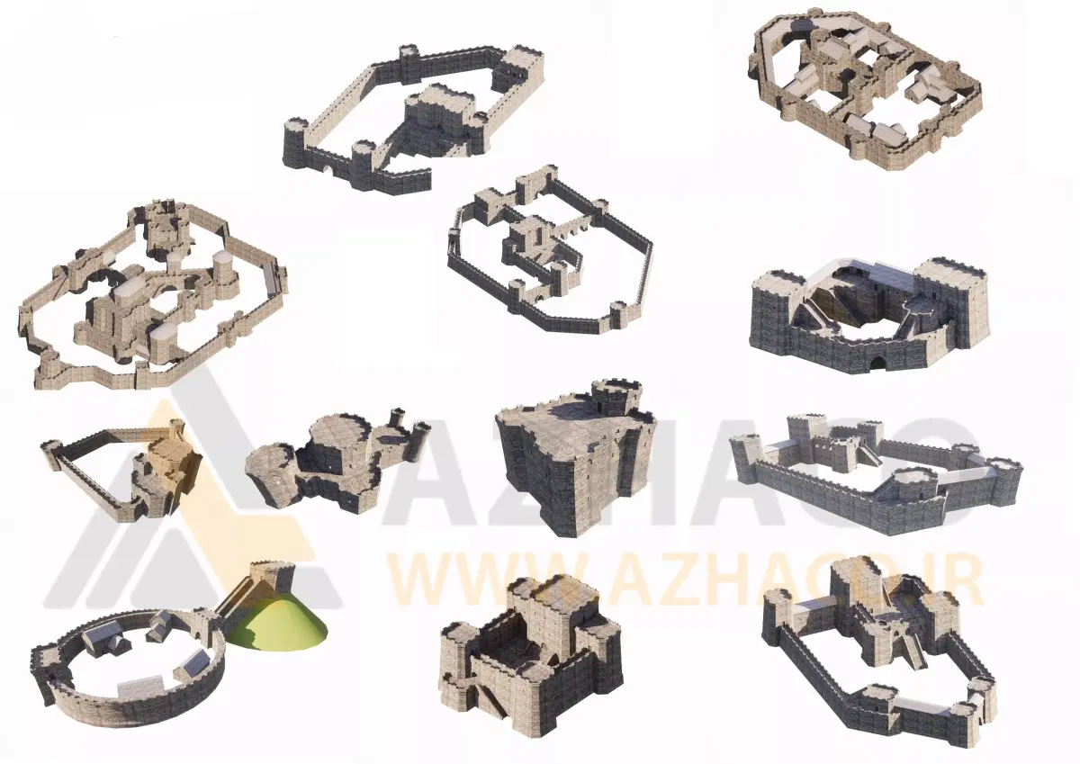 Basic Medieval Castle 13 3D model