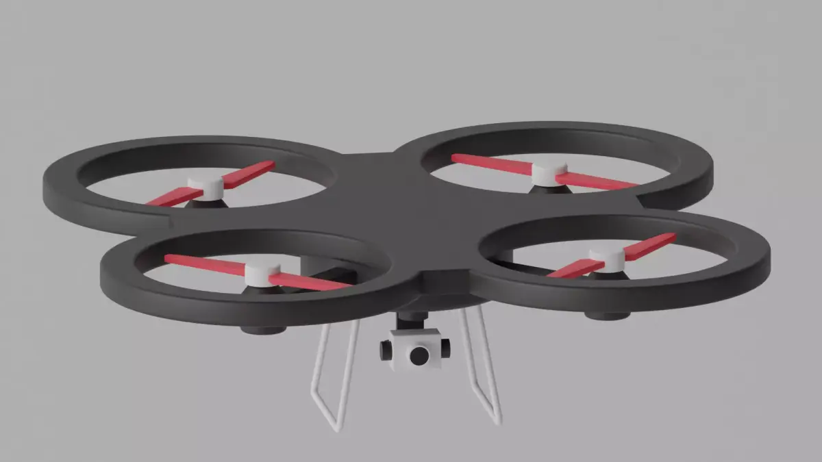 Cartoon Drone 3D model purchase