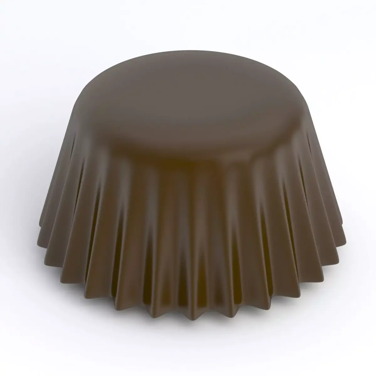Cupcake Mould dark chocolate 3D model