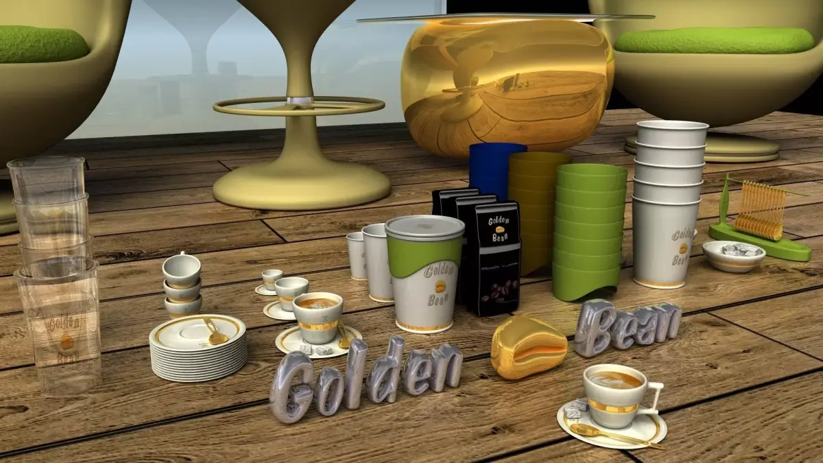 Coffeeshop assets Free 3D model