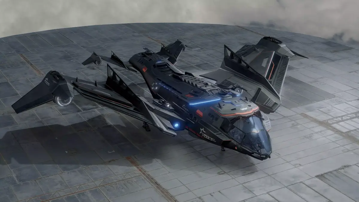 Star Fighter - Rigged-High Resolution Textured - include inside Low-poly 3D model