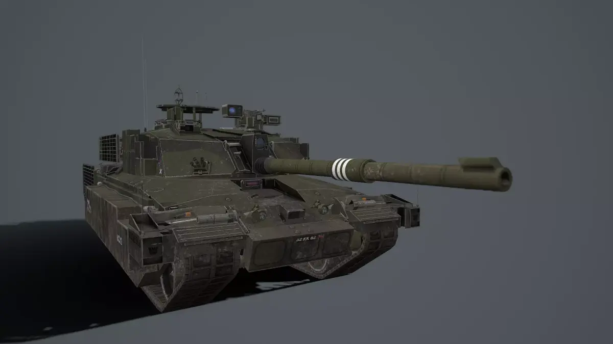 Challenger 2 and challenger 2 TES pack Low-poly 3D model