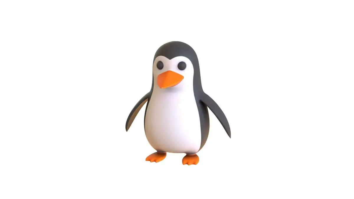 Cartoon Penguin v006 Low-poly 3D model
