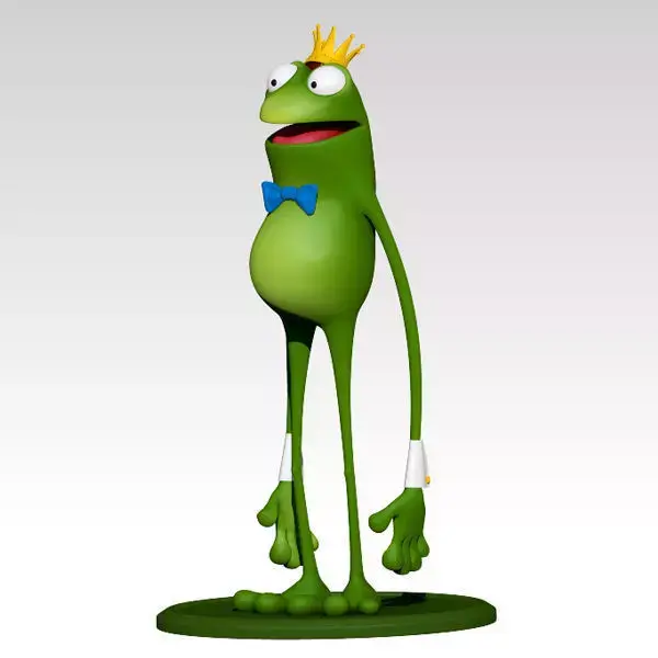 Frog Cartoon 3D model