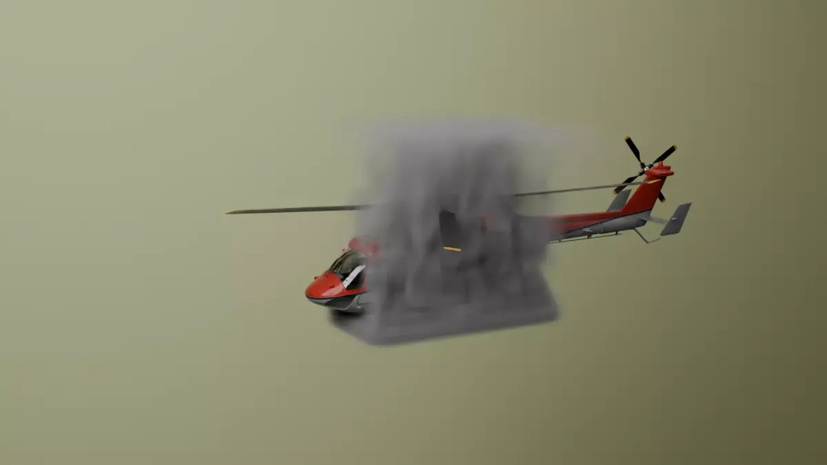 halicopter Low-poly 3D model