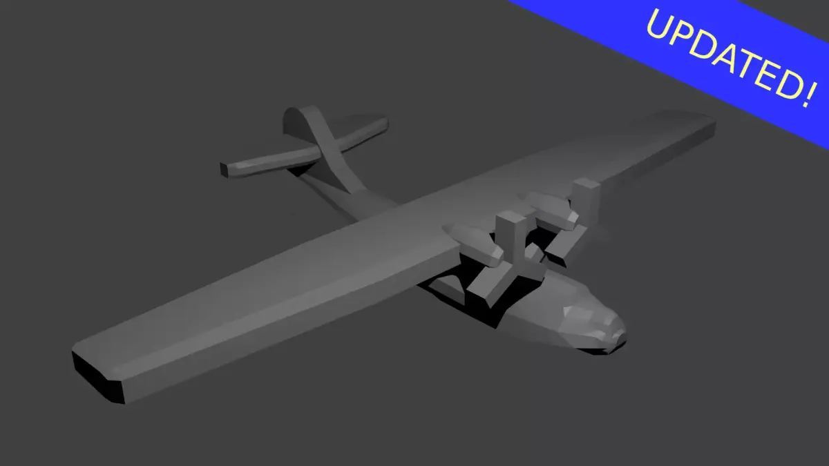 US PBY Catalina Flying Boat Free 3D print model