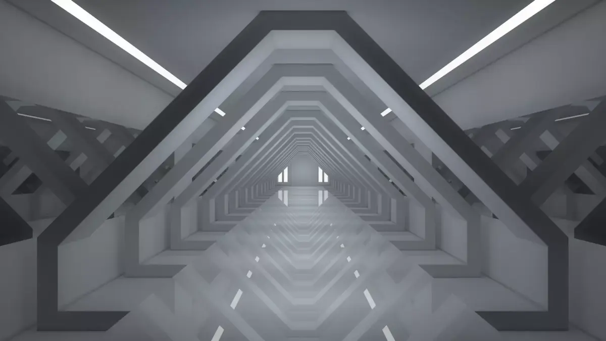 Sci Fi Tunnel 3D model 58
