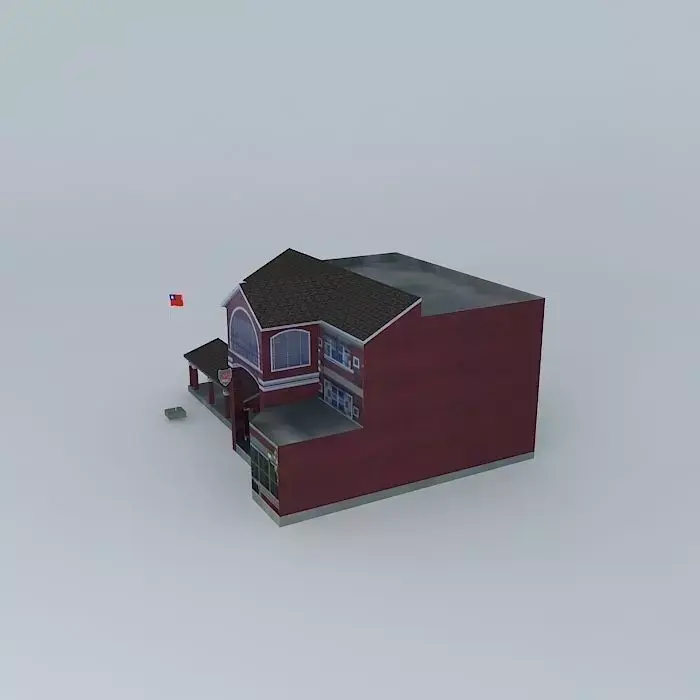 Pingtung Own New Park police station Free 3D model