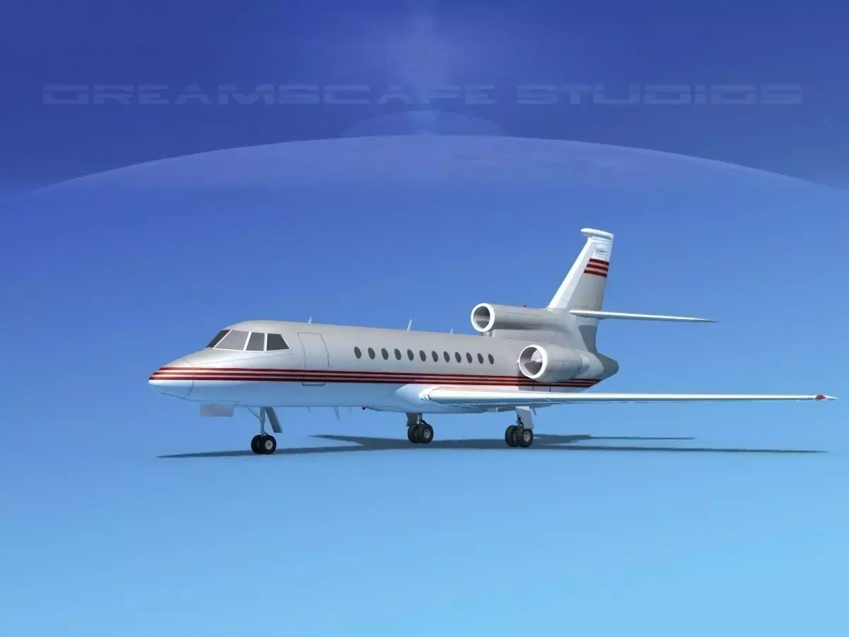Dassault Falcon 900 V04 3D model