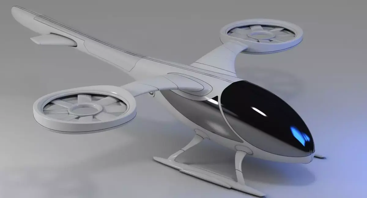Futuristic Drone 1 3D model