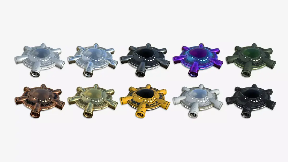 10 Alien Spaceship UFO J Collection - Sci Fi Spacecraft Design 3D Model Pack purchase