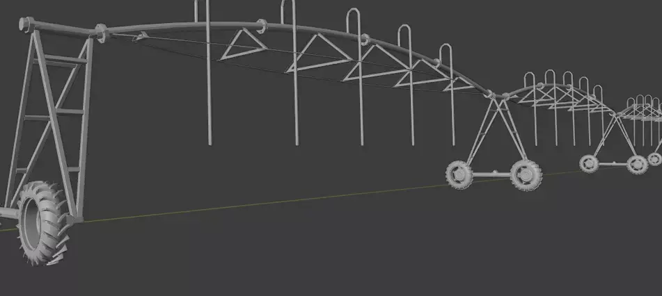 Pivot Irrigation 3D model