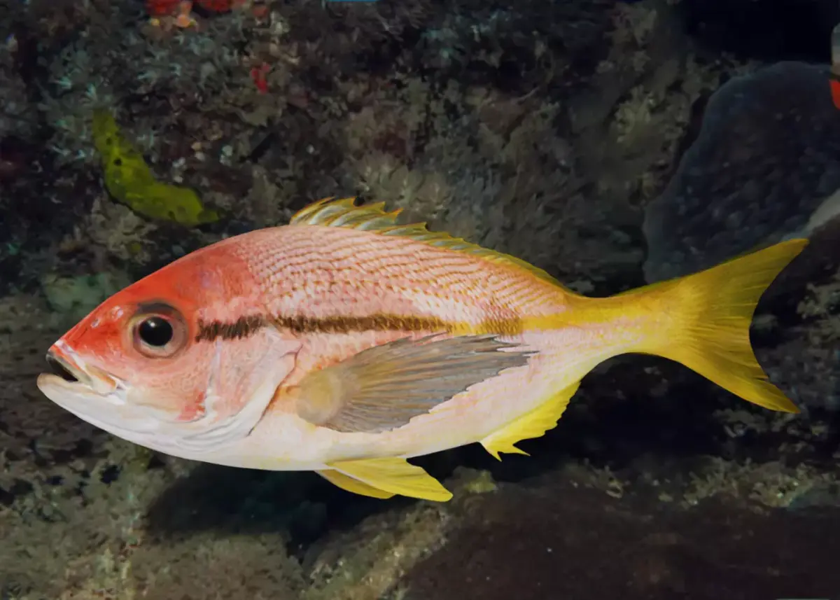 Realistic Spotstripe Snapper Animated 3D model