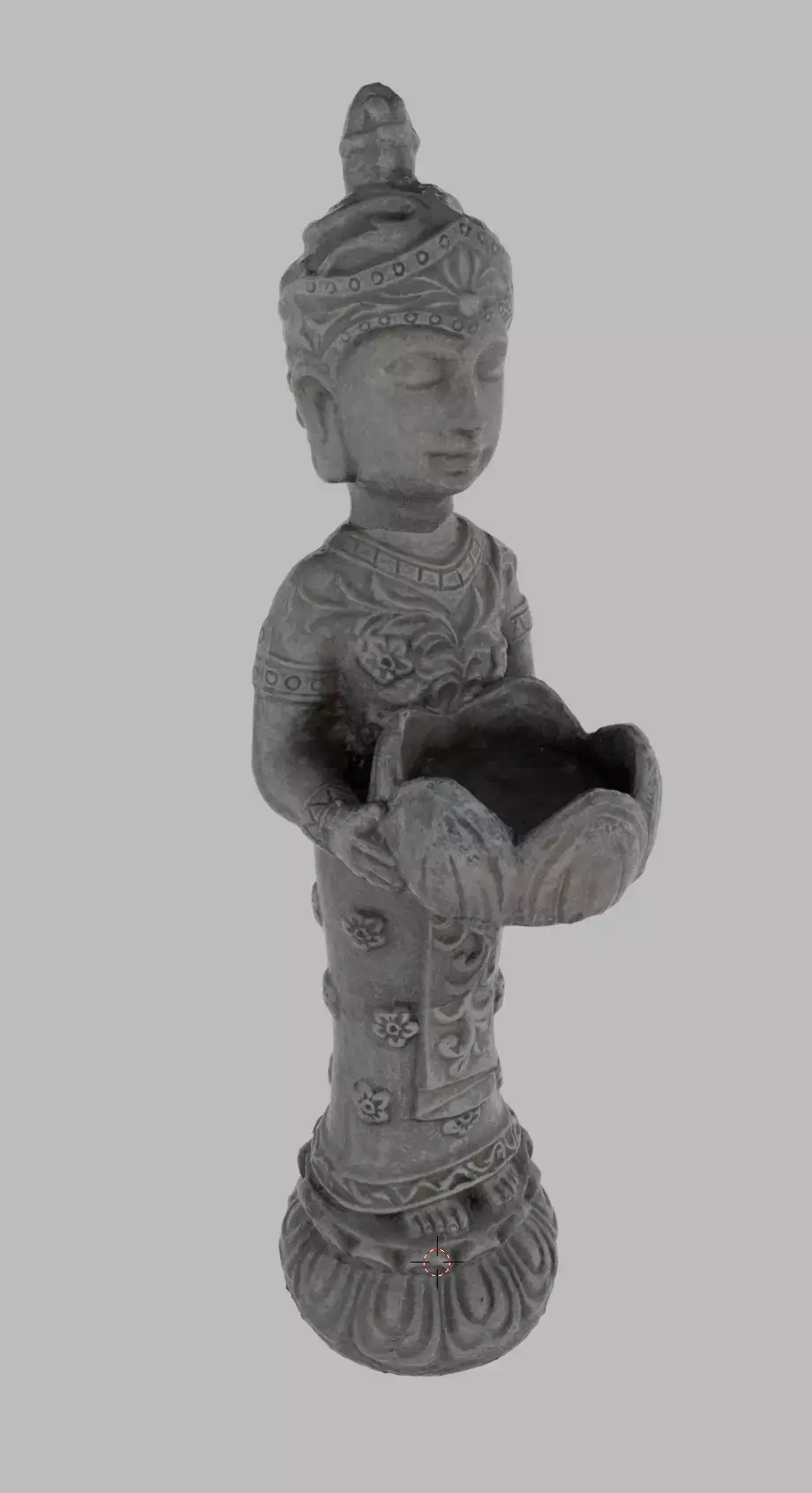 Indian Princess Stone Statue 3D model