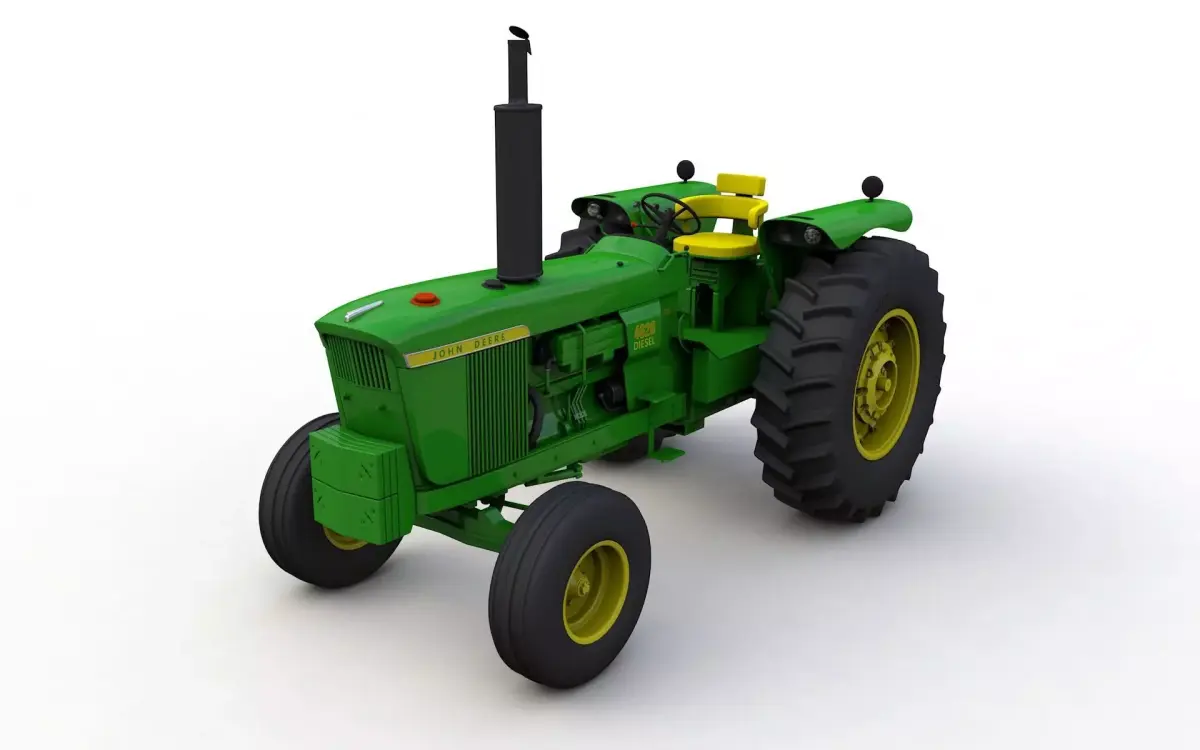 John Deere 4620 Tractor 1971 3D model