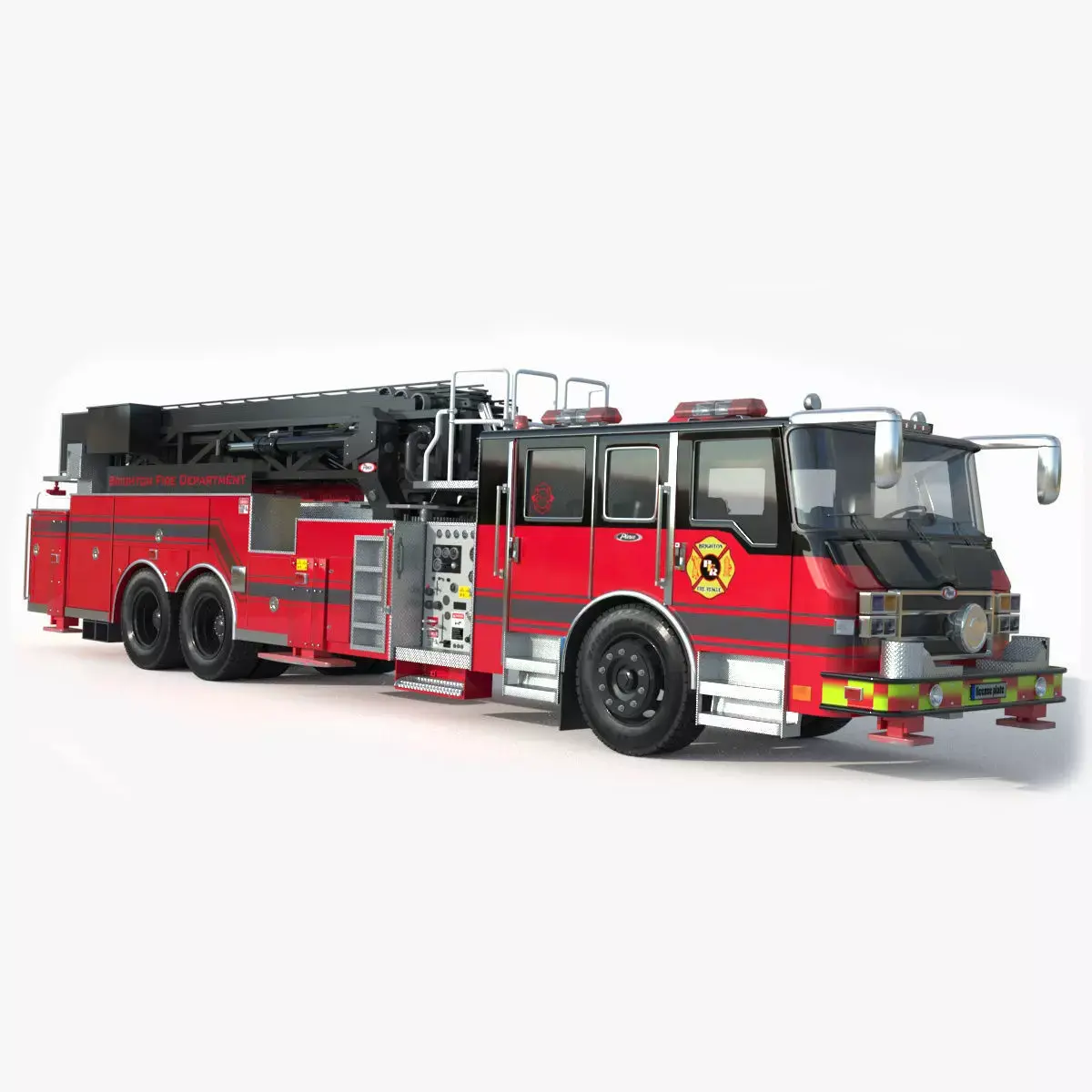 Brighton Fire Aerial pierce 3D model