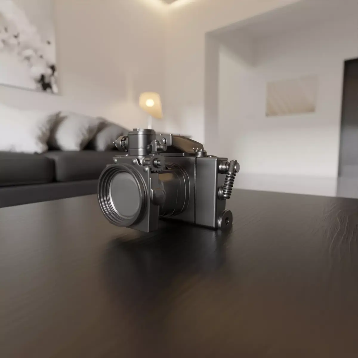 old photo camera 3D print model