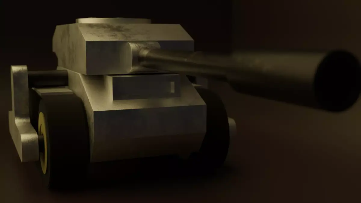 War Tank Free low-poly 3D model