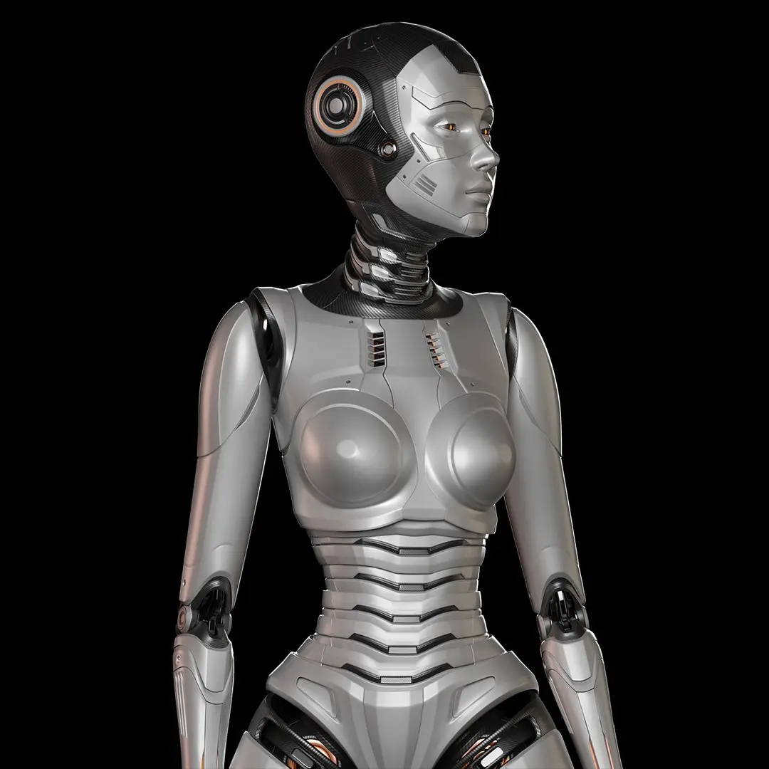 Robot Woman Rigged STANDARD EDITION 3D model