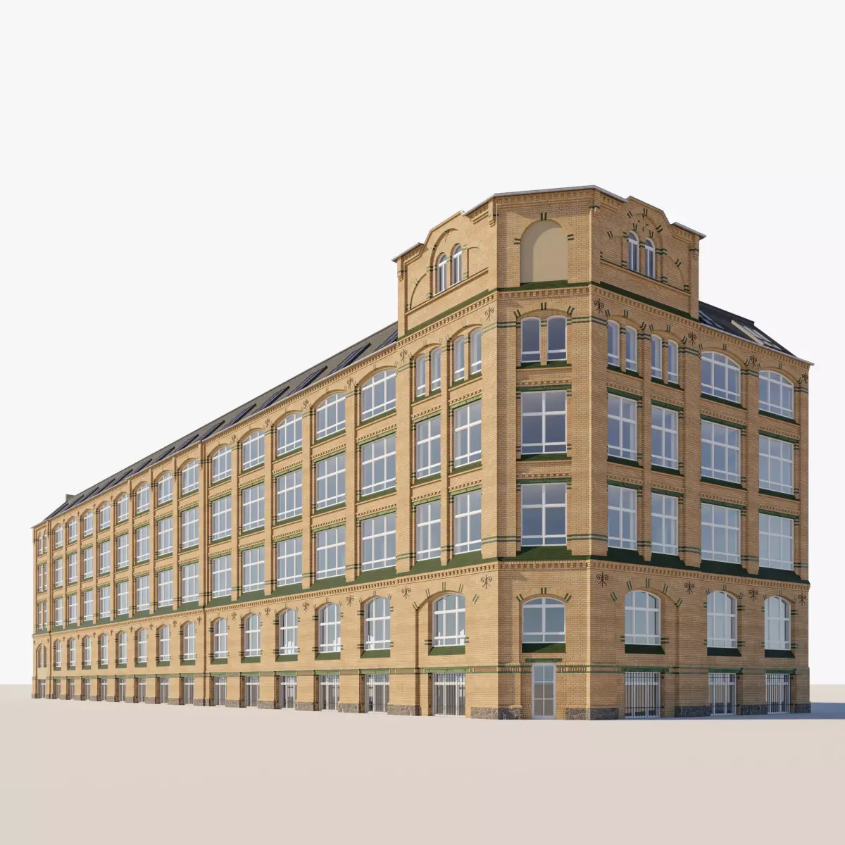 German Loft Building 3D model