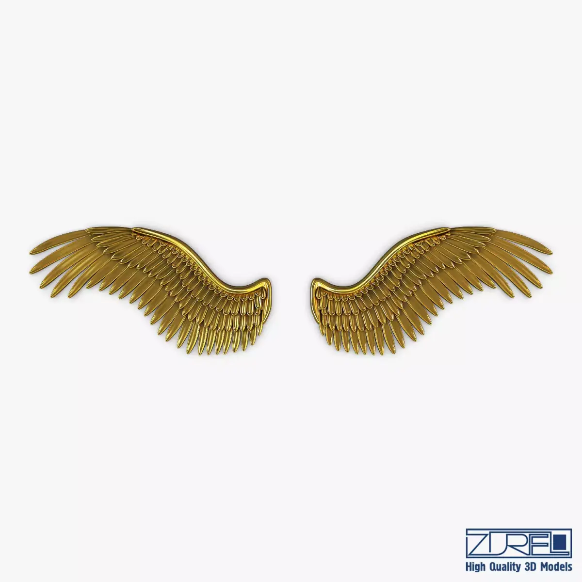 Eagle Wings Gold v 2 3D model