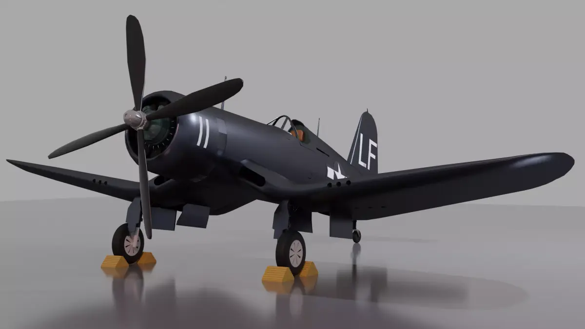 Vought F4u Corsair 3D model