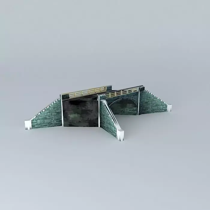 Eco Rail TrackAngle Bridge 3 Dummy Old Steam Days Free 3D model