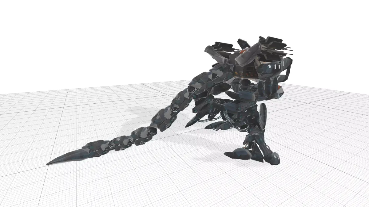 A Walking Robot Lowpoly Model Low-poly 3D model