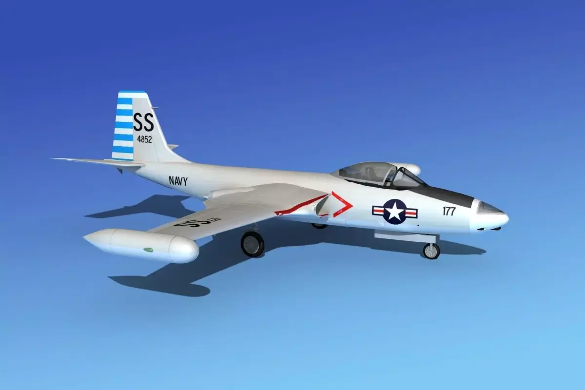 McDonnell F2H4 Banshee V10 3D model