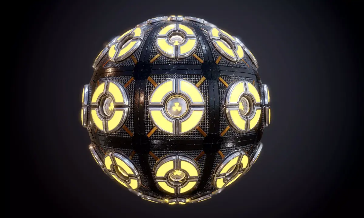 Sci-Fi Metal Pannel Seamless PBR Texture Texture