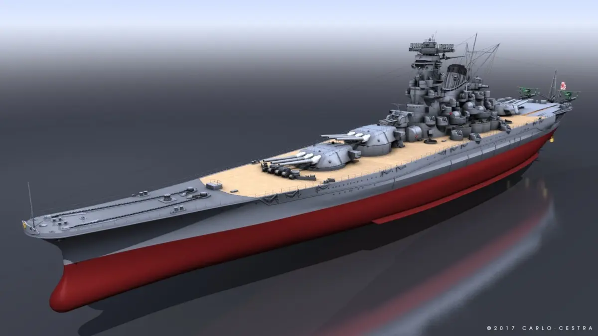 BATTLESHIP MUSASHI 3D model