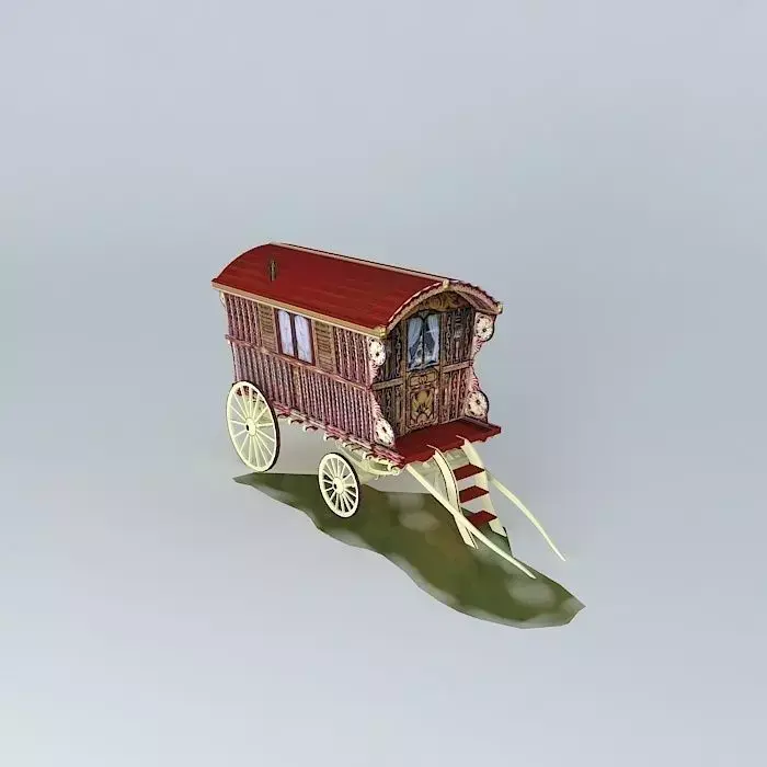 Romany Wagon READING Style Amended Free 3D model purchase