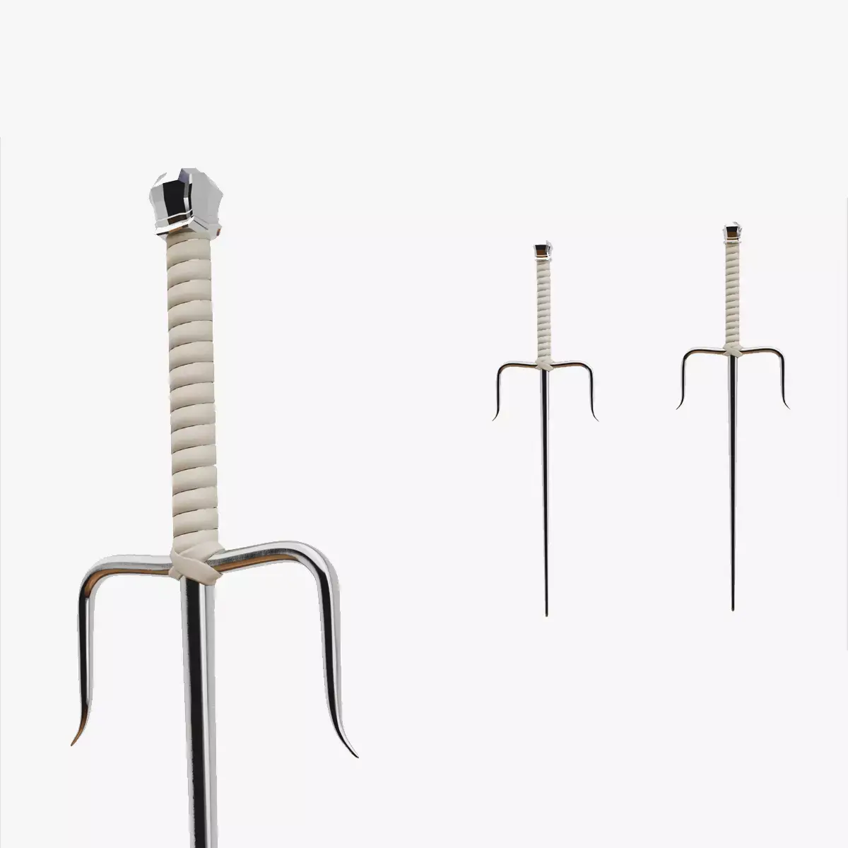 Sai Dual Fighting Weapons Low-poly 3D model