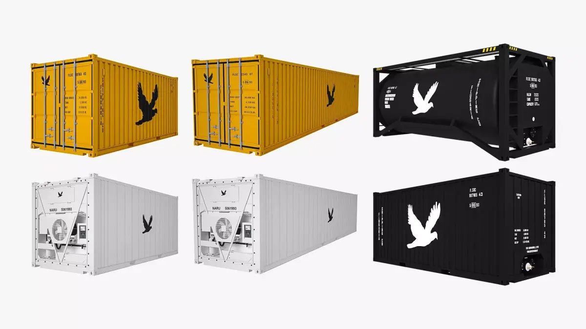 Shipping Containers 3D Model Pack purchase