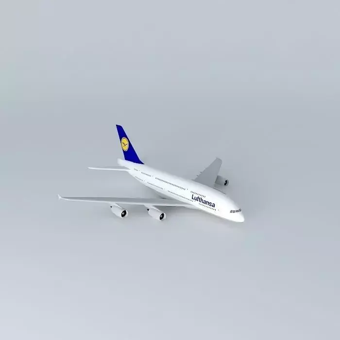 Lufthansa A380 Free 3D model