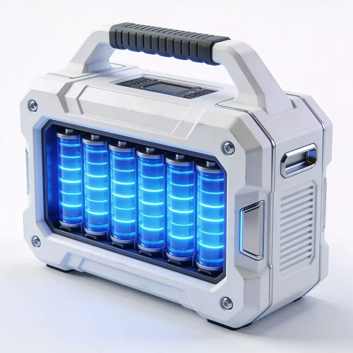 Futuristic Sci-Fi Portable Energy Generator 3D  Low-poly 3D model
