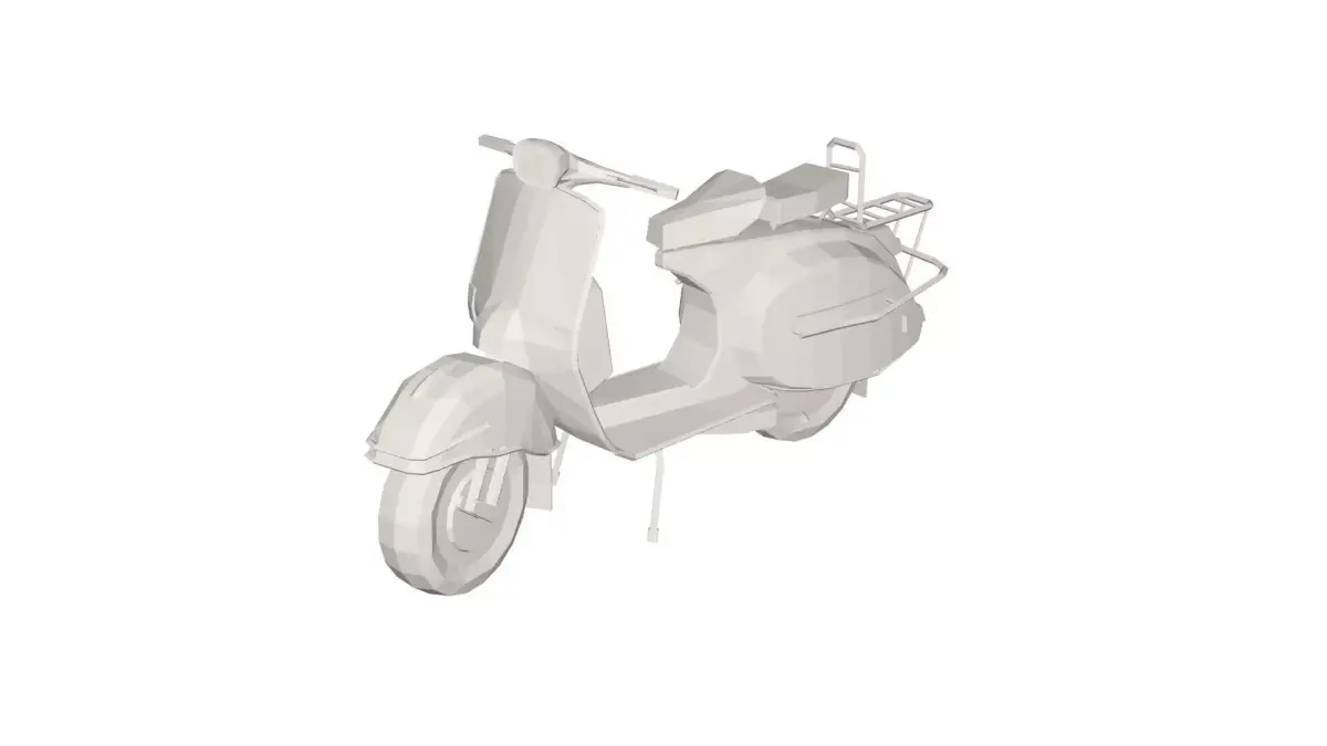 Scooter vespa Low-poly 3D model purchase