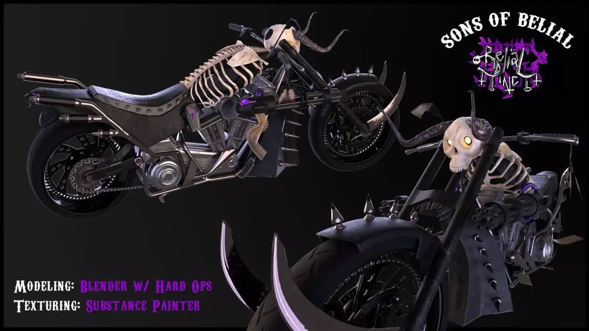 Hellish Bike 3D model