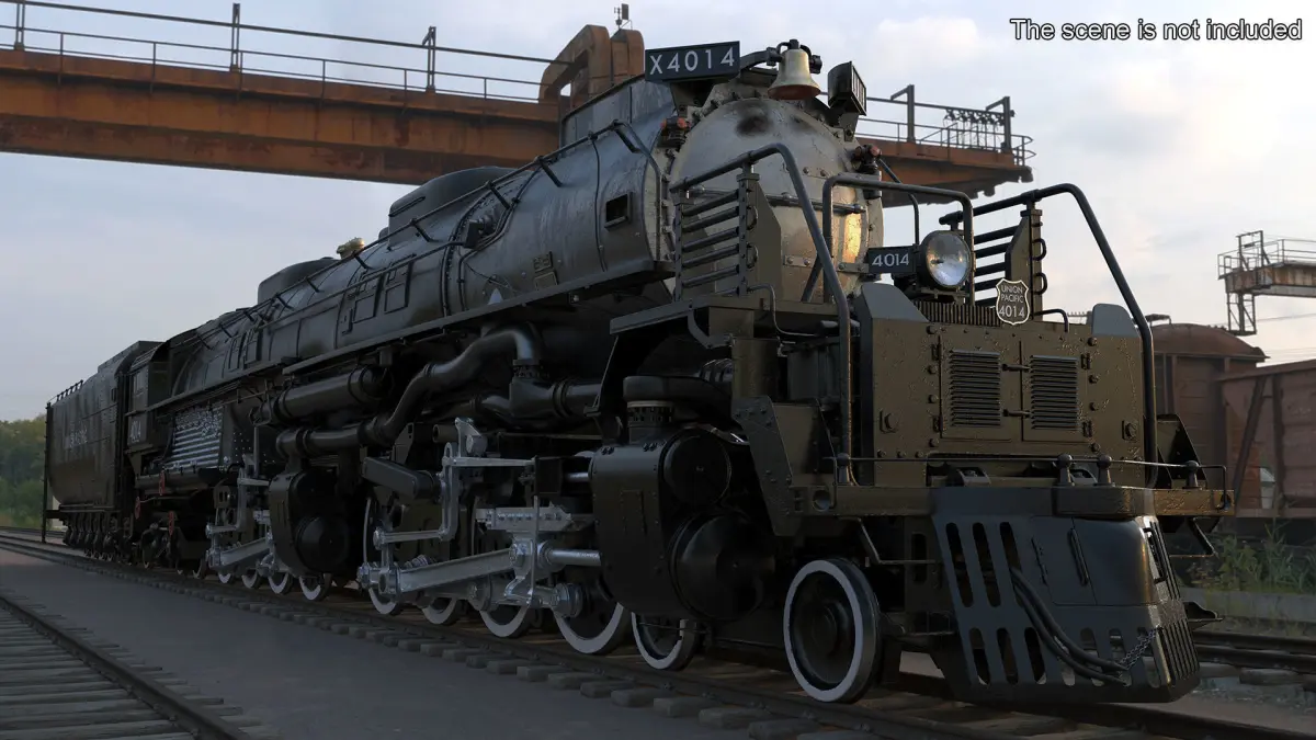 Locomotive Big Boy with Trailed Tender 3D model