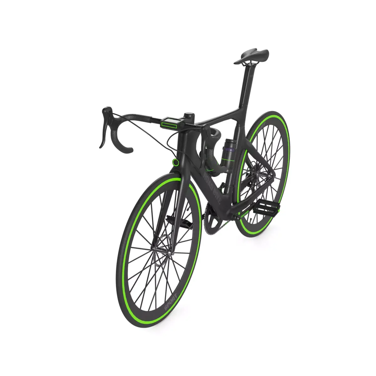 Endurance Road Bike Low-poly 3D model